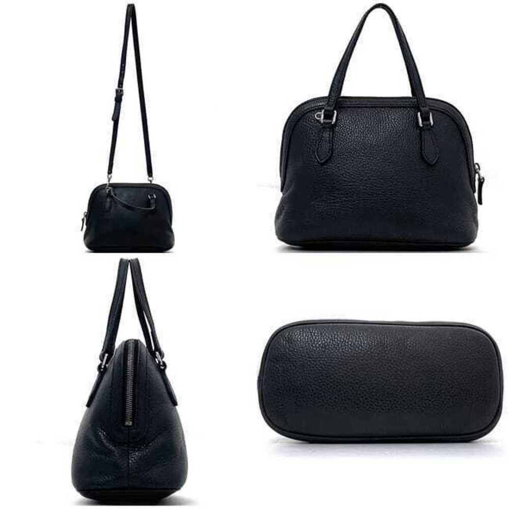Gucci Black Bag Crossbody Logo Leather Handbag One Shoulder Zipper